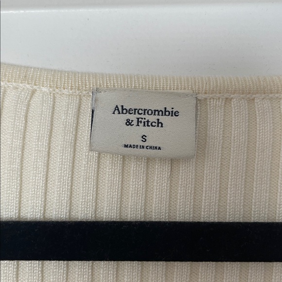 Abercrombie & Fitch White Ribbed sweater Bodysuit - Picture 2 of 2